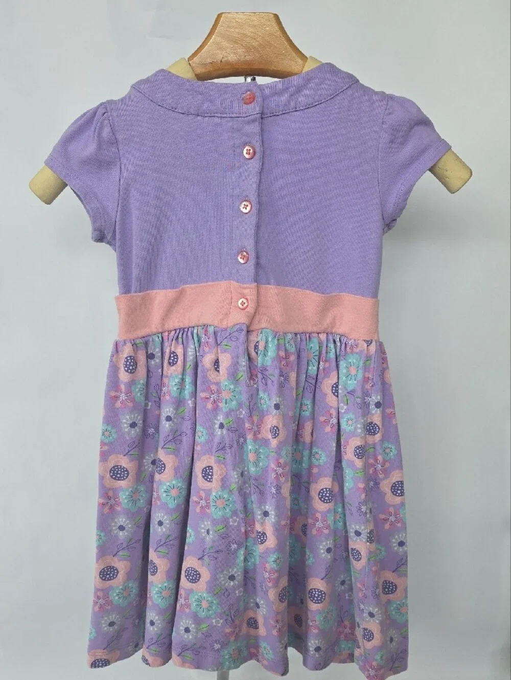 Disney's Sofia The First Purple and Pink Floral Dress with Character Patch